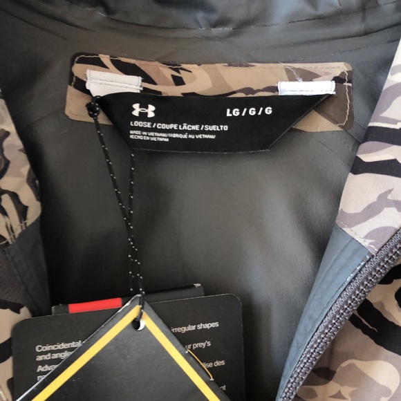 Under armour jacket gore Tex desert camo new L - Picture 3 of 7